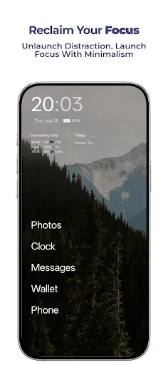 Скриншот 2 — UnLauncher. Minimalist Home