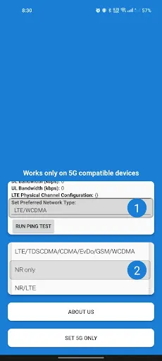 Скриншот 1 — 5G Only Network Mode