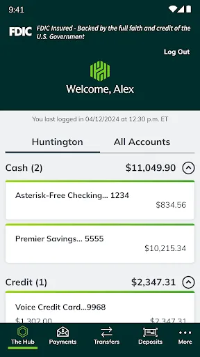 Скриншот 1 — Huntington Mobile Banking