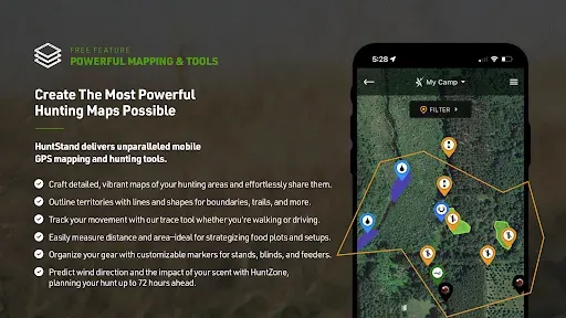 Скриншот 1 — HuntStand: GPS Maps & Tools