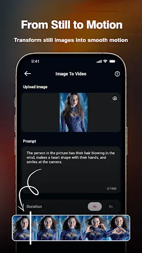 Скриншот 1 — Video Me: AI Photo to Video