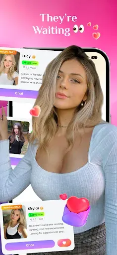 Скриншот 1 — Hushly Dating App: Local Meet
