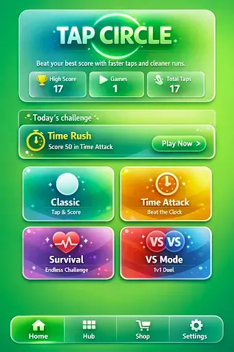 Скриншот 8 — Tap Circle: Arcade Reflex Game