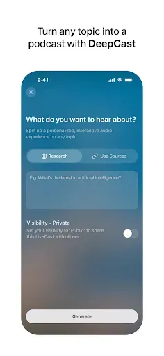 Скриншот 6 — Huxe: AI Radio & Podcasts