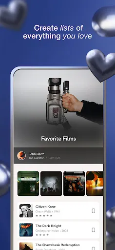 Скриншот 1 — Hypelist: Create & Share Lists