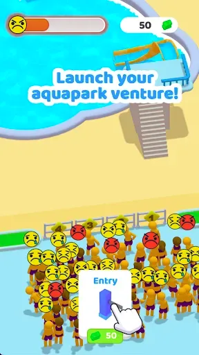 Скриншот 1 — My Aquapark: Idle Water Empire