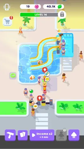 Скриншот 6 — My Aquapark: Idle Water Empire