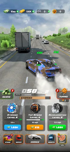 Скриншот 1 — Highway Drift - Car Racing
