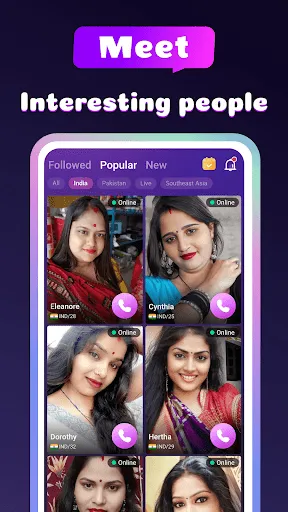 Скриншот 1 — Omar - Video Chat&Call App
