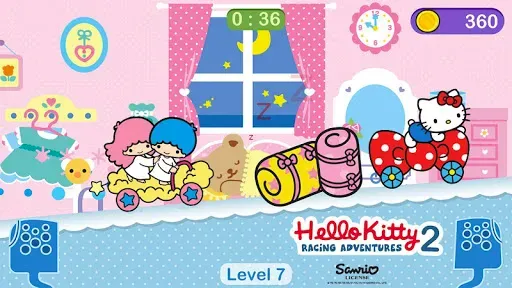 Скриншот 4 — Игры Hello Kitty - машина игра