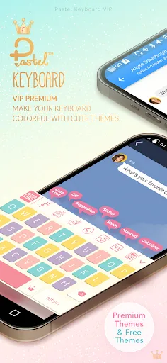 Скриншот 1 — Pastel Keyboard - VIP Premium