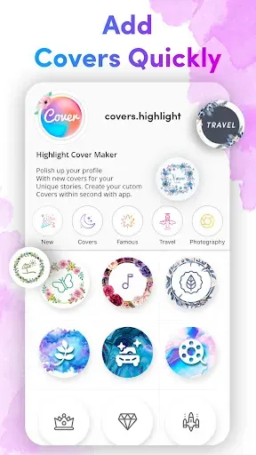Скриншот 3 — Cover Highlights + Logo Maker,