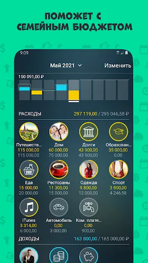 Скриншот 1 — Money Pro - Личные финансы