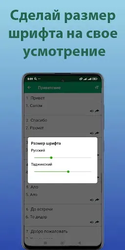Скриншот 5 — Русско-Таджикский разговорник