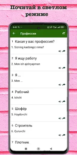 Скриншот 8 — Русско-Узбекский разговорник