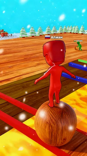 Скриншот 1 — Snow Race 3D: Fun Racing