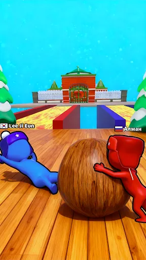Скриншот 3 — Snow Race 3D: Fun Racing