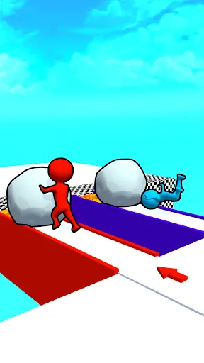 Скриншот 2 — Snow Roll 3D - Fun Race