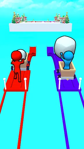 Скриншот 4 — Snow Roll 3D - Fun Race