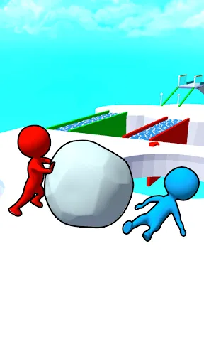 Скриншот 5 — Snow Roll 3D - Fun Race