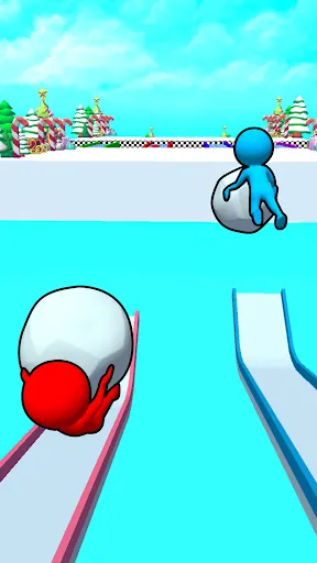 Скриншот 6 — Snow Roll 3D - Fun Race