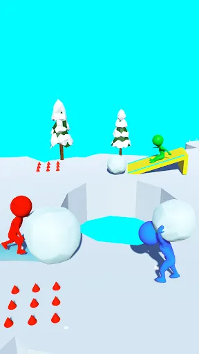 Скриншот 7 — Snow Roll 3D - Fun Race