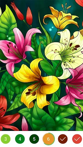 Скриншот 1 — Coloring Book: Color by Number