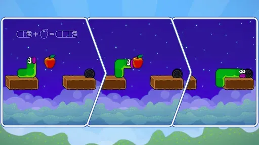 Скриншот 1 — Apple Worm: Головоломка змейка
