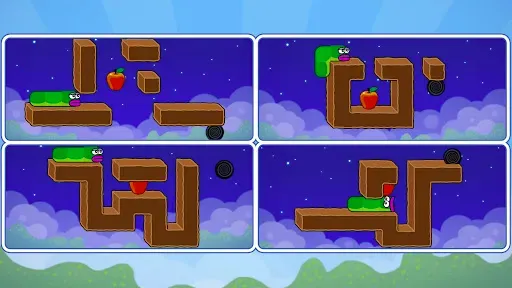 Скриншот 2 — Apple Worm: Головоломка змейка