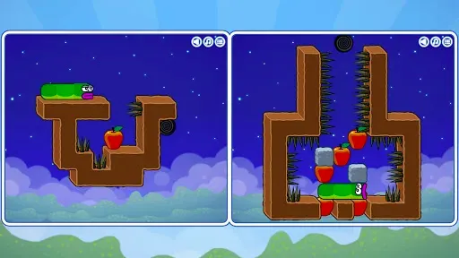 Скриншот 3 — Apple Worm: Головоломка змейка