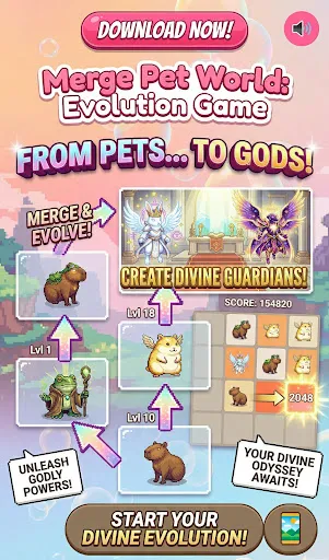 Скриншот 3 — Merge Pet World: Evolution