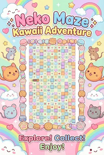 Скриншот 1 — Neko Maze Kawaii Adventure