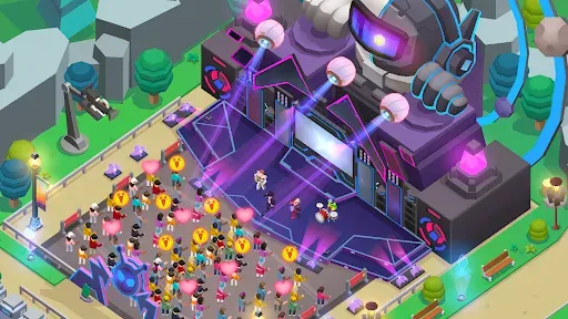 Скриншот 1 — Idle Music Star Tycoon Games