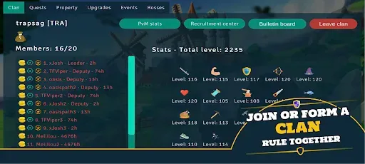 Скриншот 2 — Idle Clans - MMORPG
