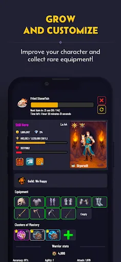 Скриншот 1 — Idle Rising - Online Idle RPG