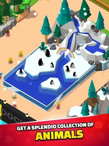 Скриншот 2 — Idle Zoo Tycoon 3D - Animal Pa