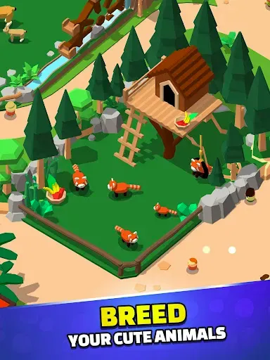 Скриншот 3 — Idle Zoo Tycoon 3D - Animal Pa