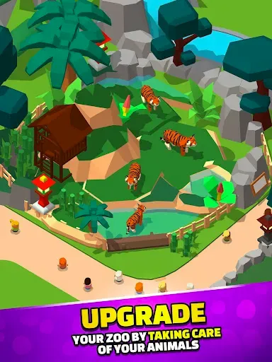 Скриншот 4 — Idle Zoo Tycoon 3D - Animal Pa