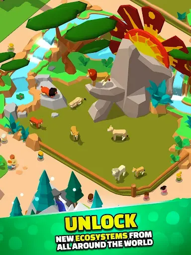 Скриншот 5 — Idle Zoo Tycoon 3D - Animal Pa