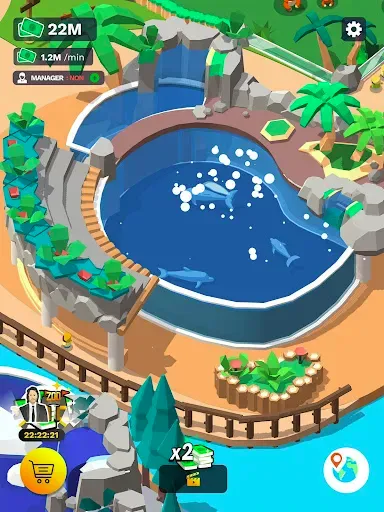 Скриншот 6 — Idle Zoo Tycoon 3D - Animal Pa