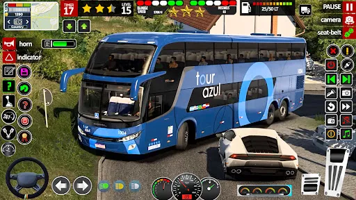 Скриншот 3 — Bus Driving Coach Bus Sim 3D