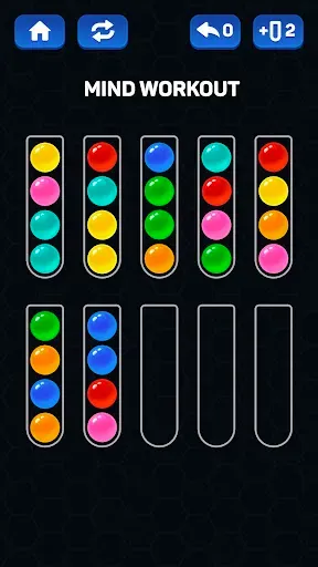 Скриншот 1 — Ball Sort - Color Sort Puzzle
