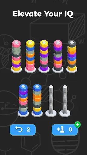Скриншот 1 — Nuts Sort - Color Sort