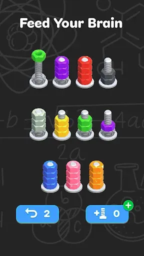 Скриншот 4 — Nuts Sort - Color Sort