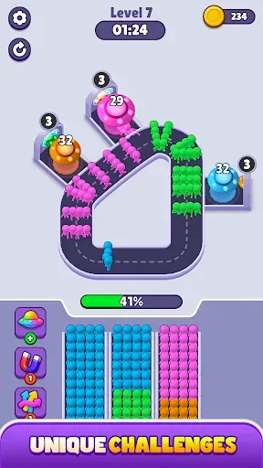 Скриншот 1 — Crowd Jam: Boarding Puzzle