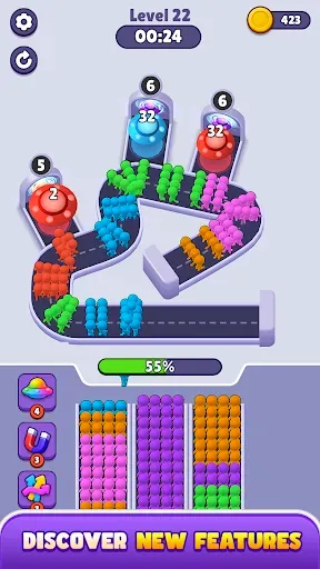 Скриншот 3 — Crowd Jam: Boarding Puzzle