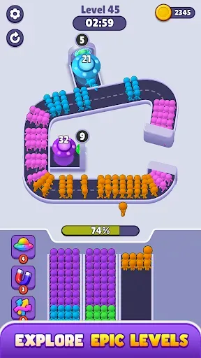 Скриншот 5 — Crowd Jam: Boarding Puzzle