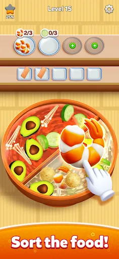 Скриншот 1 — Hotpot Go: Сортировка Еды