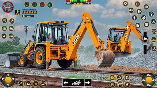Скриншот 1 — Снежный экскаватор 3d игры jcb