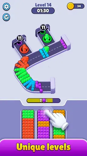 Скриншот 1 — Hole Jam: Flow Puzzle